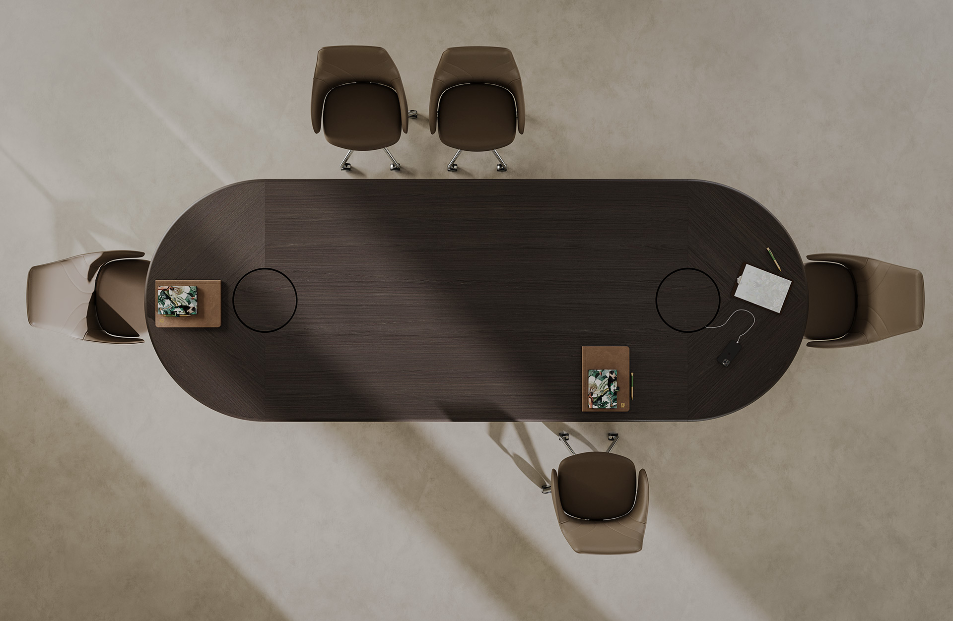 Dea wood - Office Desk | sleek lines and sinuous shapes - Prof Office